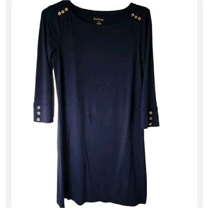 Lilly Pulitzer Sophie Dress Navy Blue Medium Perfect Summer Classic